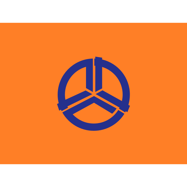 SVG Flag of Former Kasama Ibaraki