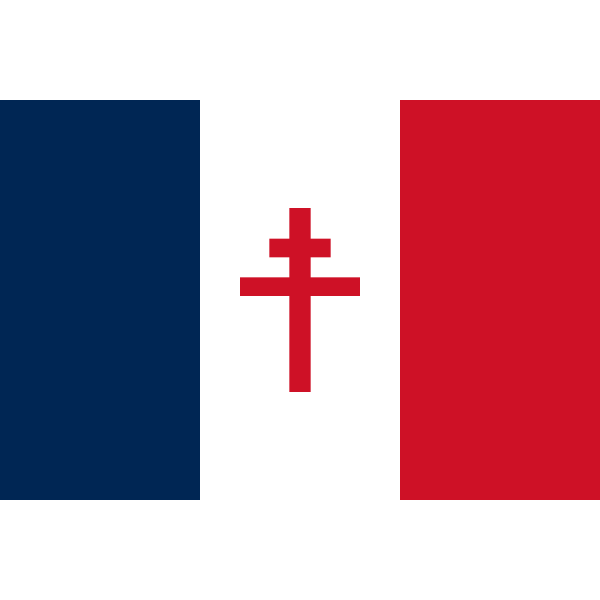SVG Flag of Free France 1940-1944