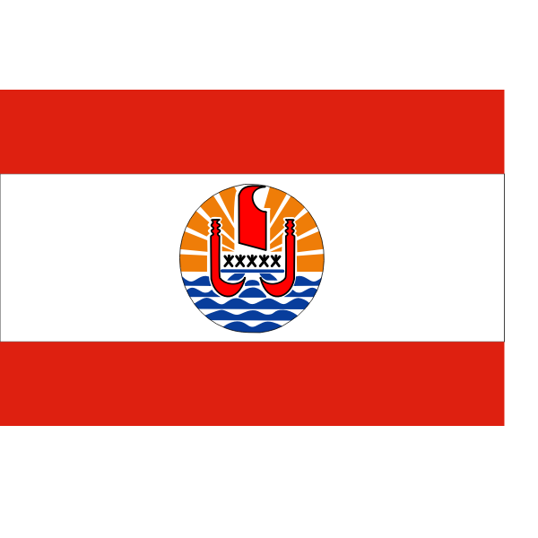 SVG Flag of French Polynesia vector image