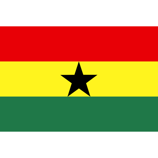 SVG Flag of Ghana