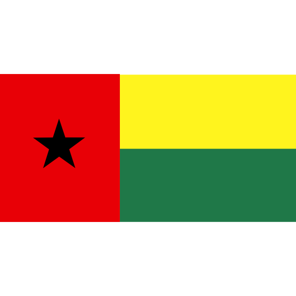 SVG Flag of Guinea Bissau