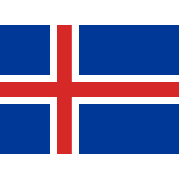 SVG Flag of Iceland
