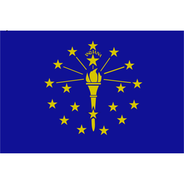 SVG Flag of Indiana