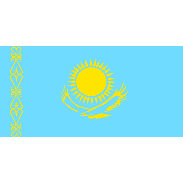 SVG Flag of Kazakhstan