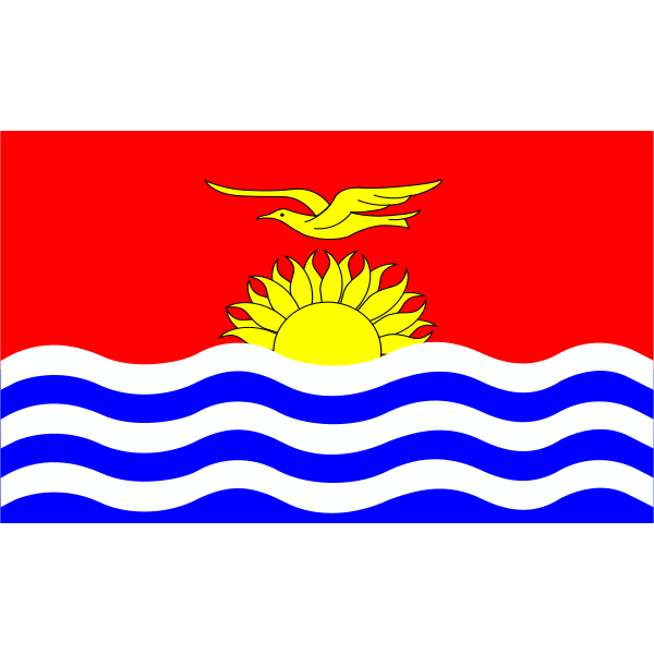 SVG Flag of Kiribati islands
