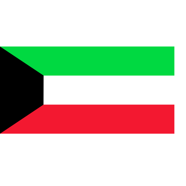 SVG Flag of Kuwait vector clip art