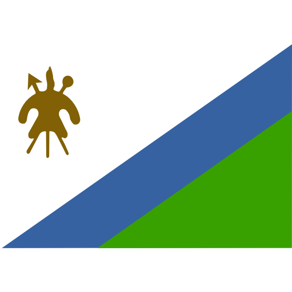 SVG Flag of Lesotho