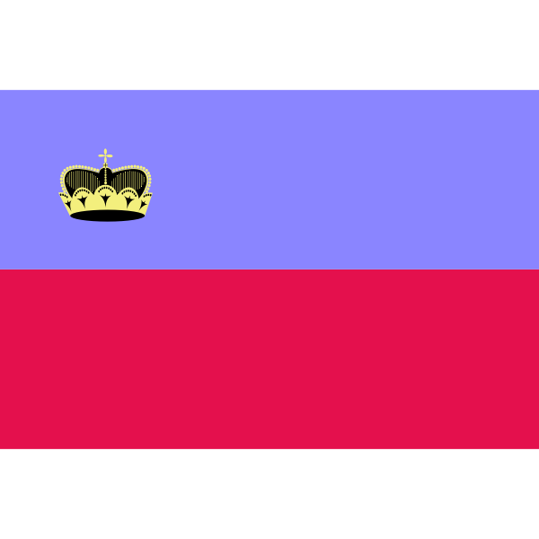 SVG Flag of Liechtenstein