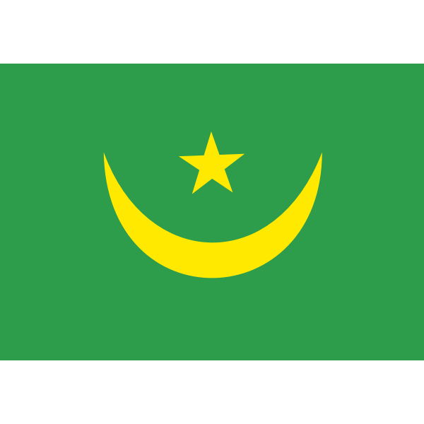 SVG Flag of Mauritania