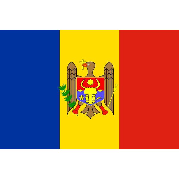 SVG Flag of Moldova