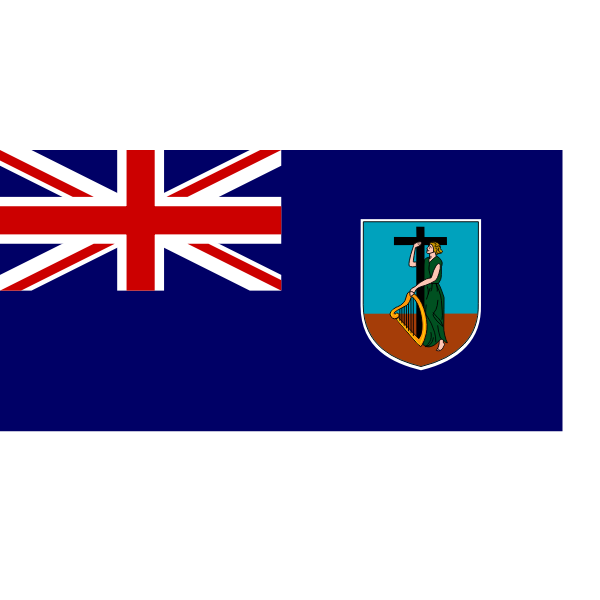 SVG Flag of Montserrat vector illustration