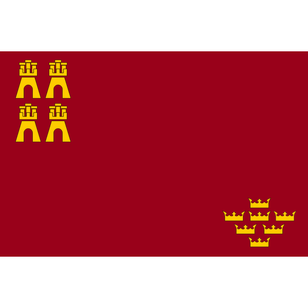 SVG Flag of Murcia region