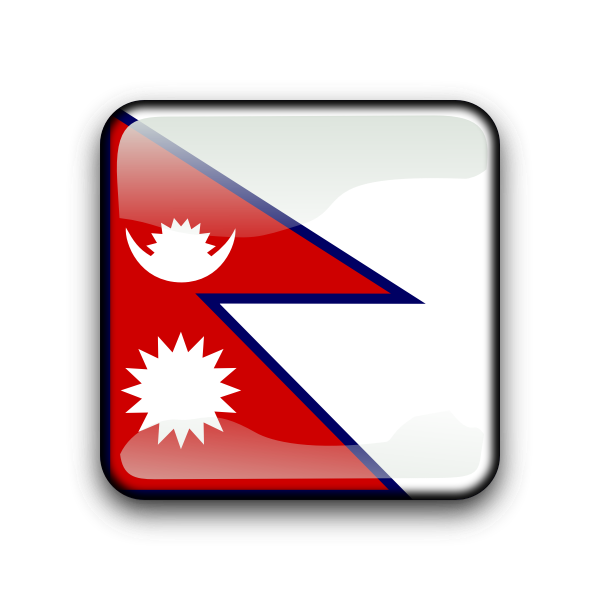 SVG Flag of Nepal inside square