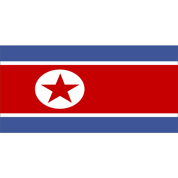 SVG Flag of North Korea