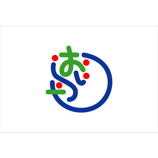 SVG Flag of Oirase Aomori