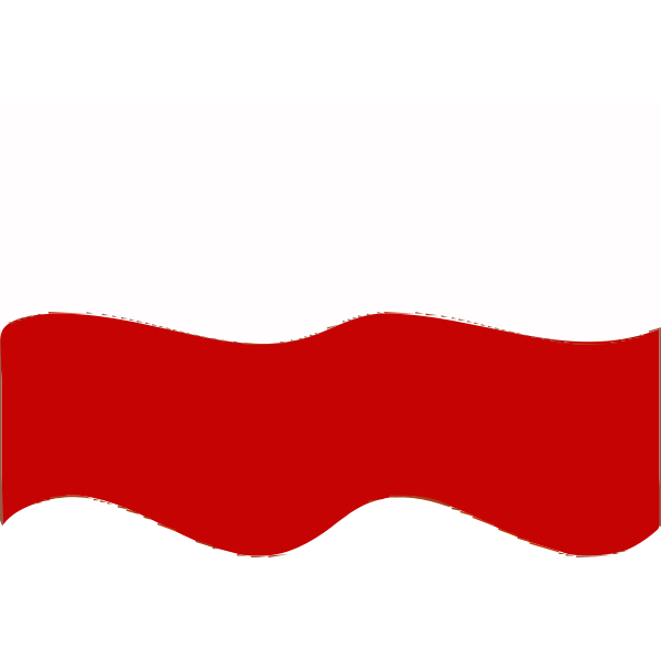 SVG Flag of Poland wave effect