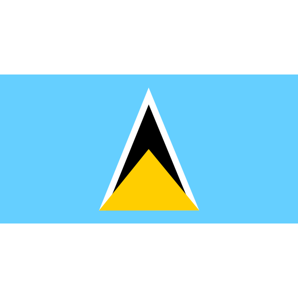 SVG Flag of Saint Lucia