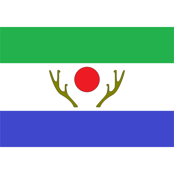 SVG Flag of Shiokaoi Hokkaido other version