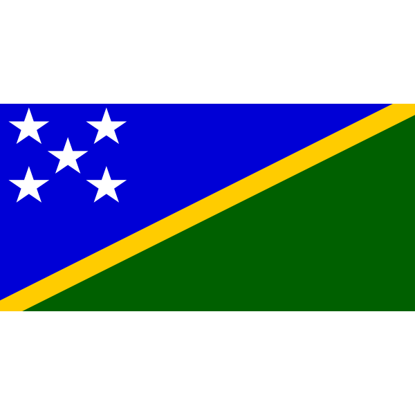 SVG Flag of Solomon Islands