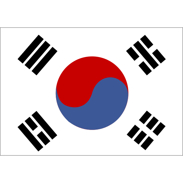 SVG Flag of South Korea