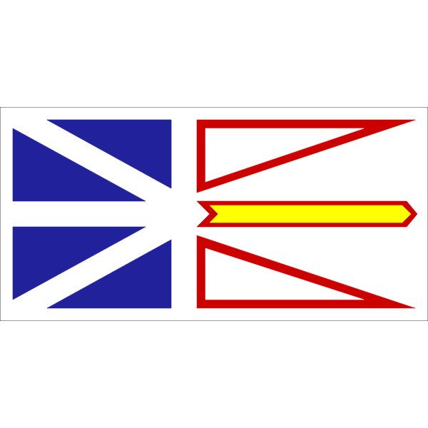 SVG Flag of the Canadian province of Newfoundland and Labrador vector clip art