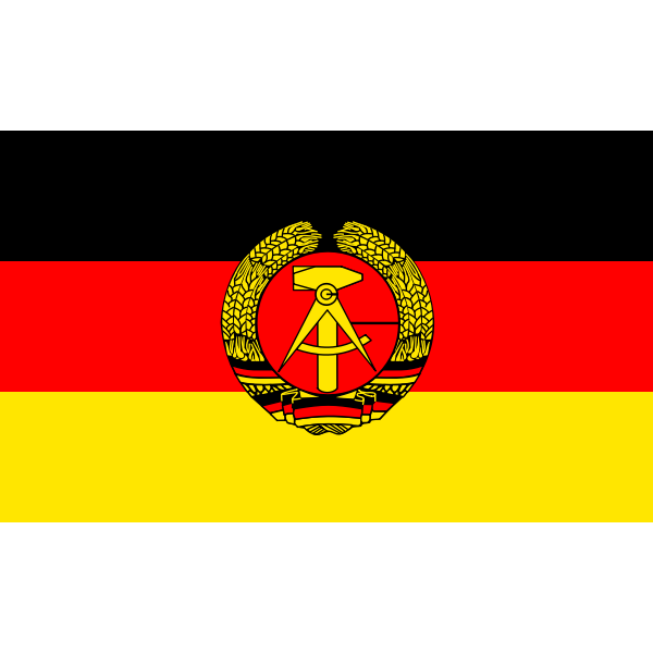 SVG Flag of the German Democratic Republic vector image