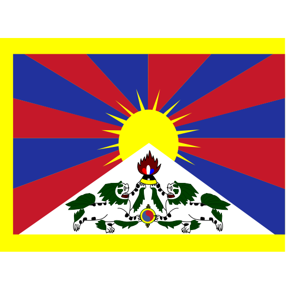 SVG Flag of Tibet vector image