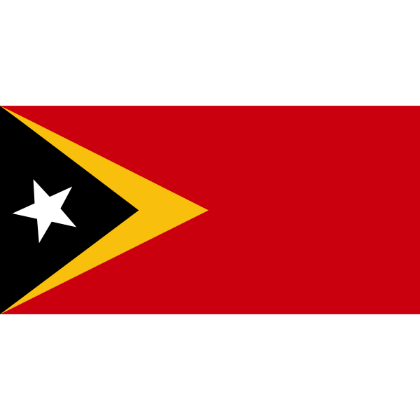 SVG Flag of Timor Leste