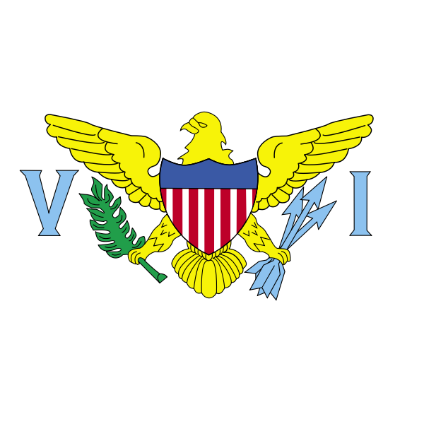 SVG Flag of US Virgin Islands vector illustration