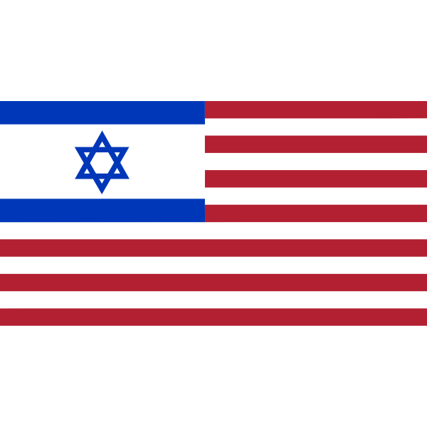 SVG Flag of USA and Israel