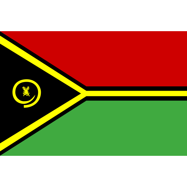 SVG Flag of Vanuatu