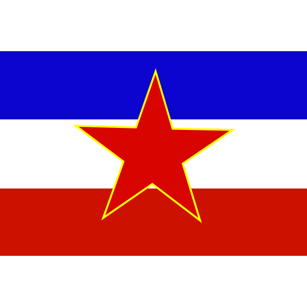 SVG Flag of Yugoslavia historic