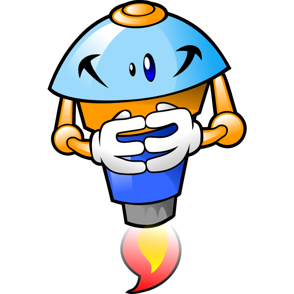 SVG Flame fueled robot