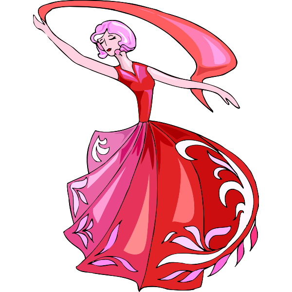 SVG Flamenco danseuse