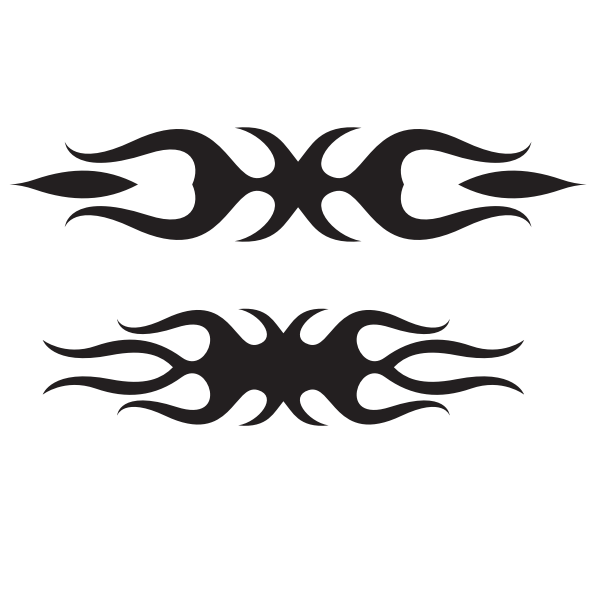 SVG Flames silhouette