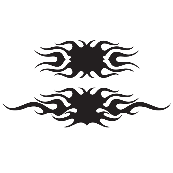 SVG Flames silhouette clip art