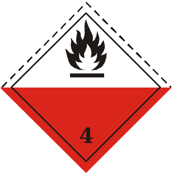 SVG Flammable warning