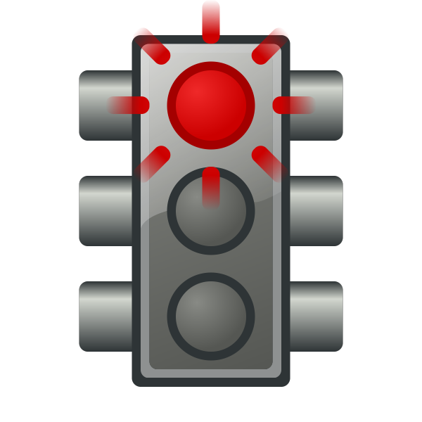 SVG Flashing semaphore light