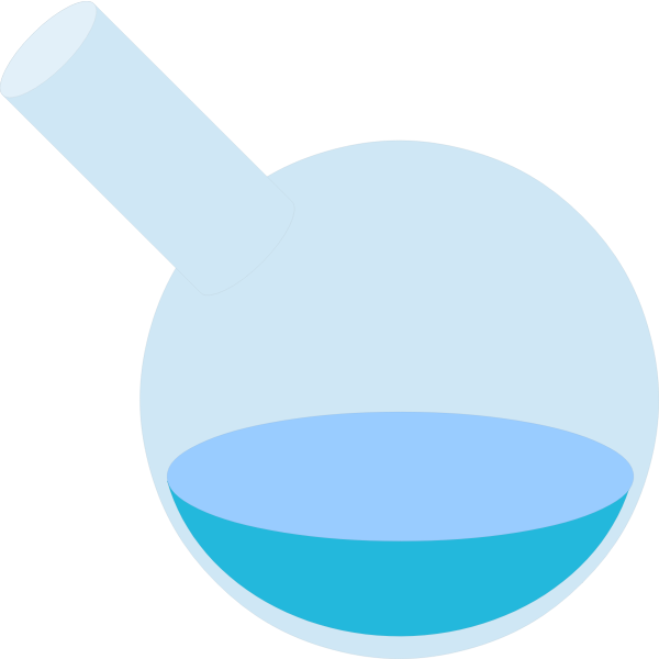 SVG Flask with round bottom