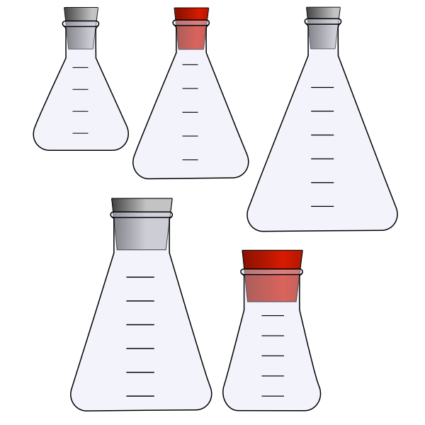 SVG Flasks for scientific experiments