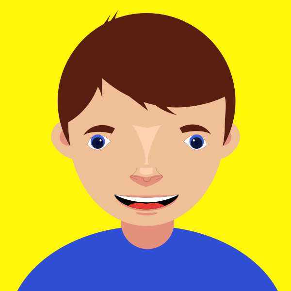 SVG flat boy