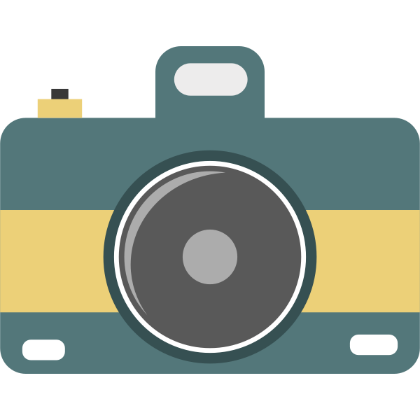 SVG Flat camera icon vector image