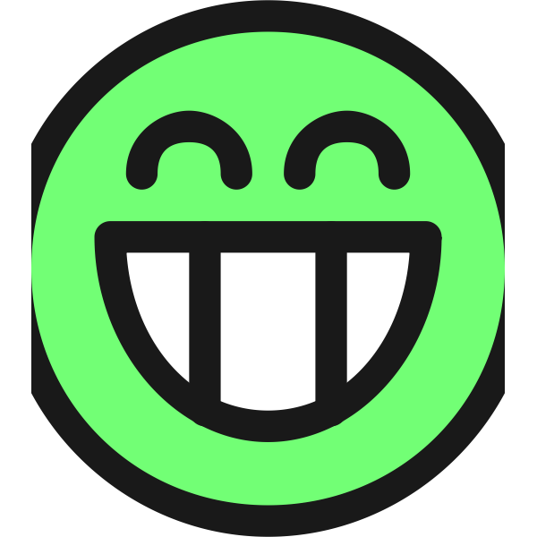SVG flat grin smiley emotion icon emoticon