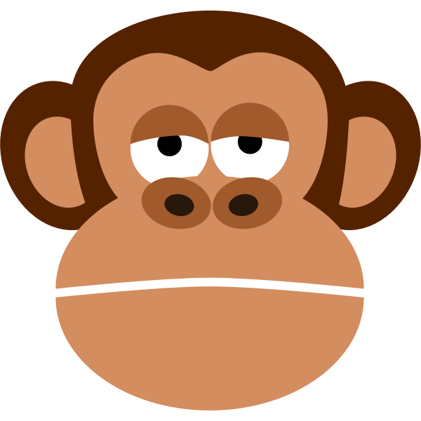 SVG Flat Monkey