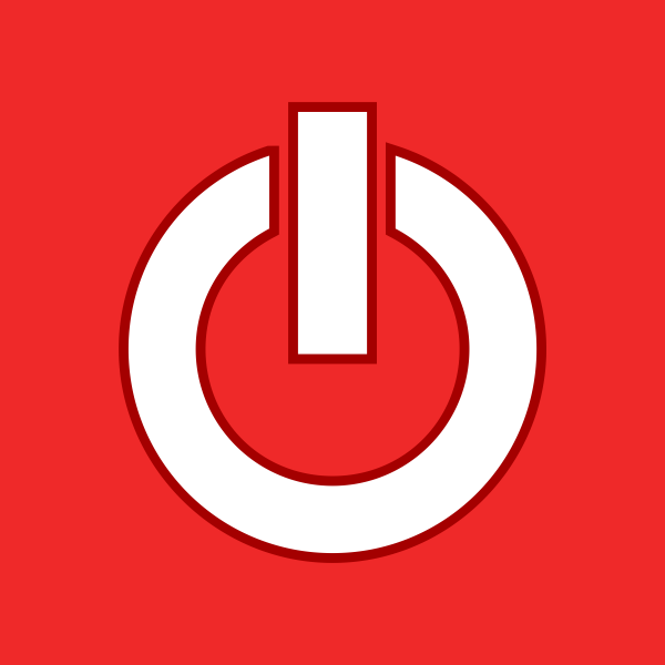 SVG Flat power button