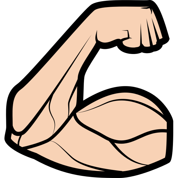 SVG Flexing biceps