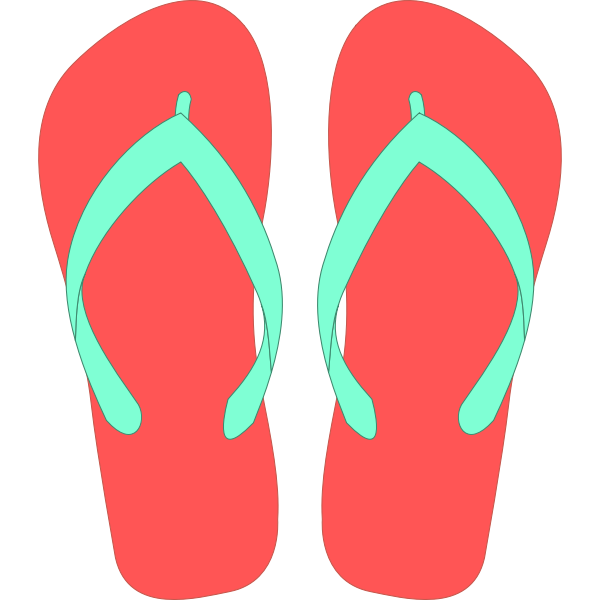 SVG Flipflops vector clip art