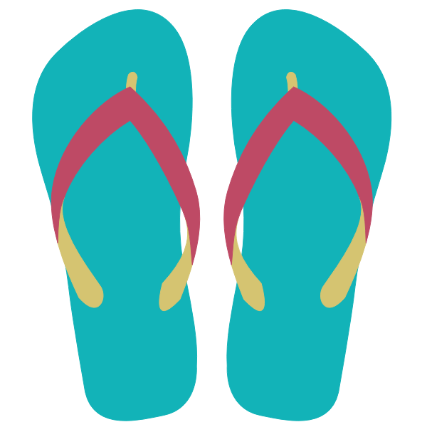 SVG Flipflops vector clip art