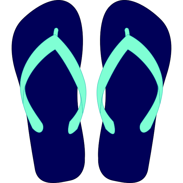 SVG Flipflops vector drawing