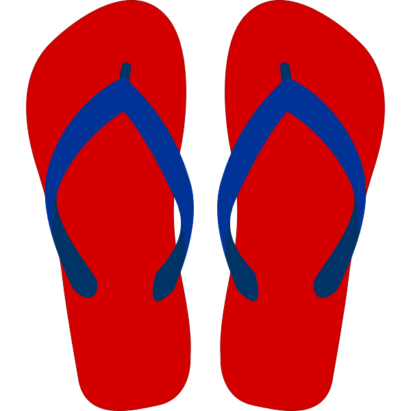 SVG Flipflops vector drawing